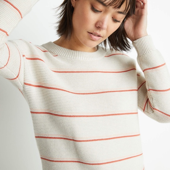 Marine Layer Nina Crewneck Sweater in Oatmeal - Picture 3 of 5